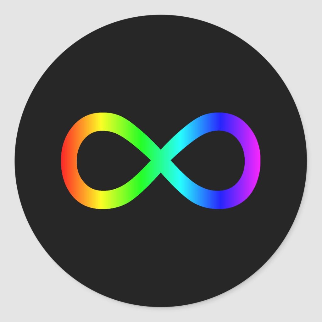 diagnosis journey - Rainbow infinity sign